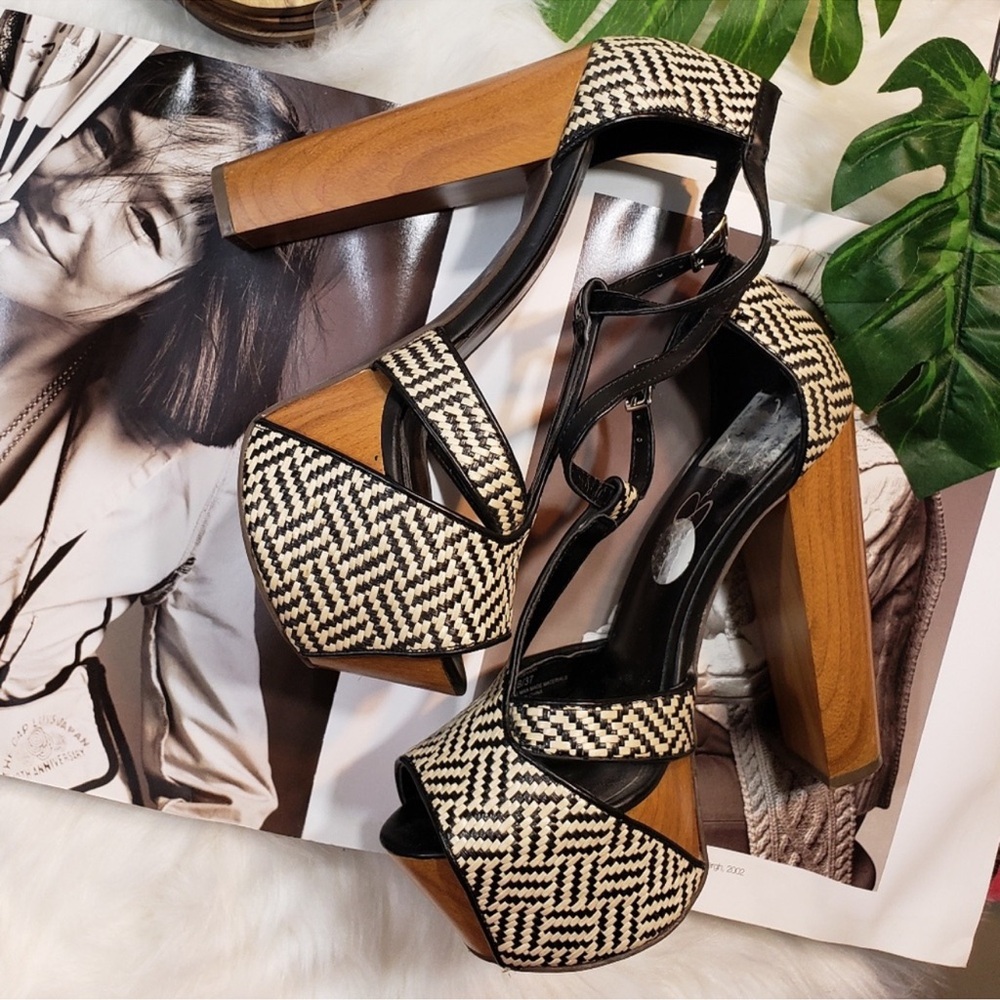 Jessica Simpson Woven Platform Sandals